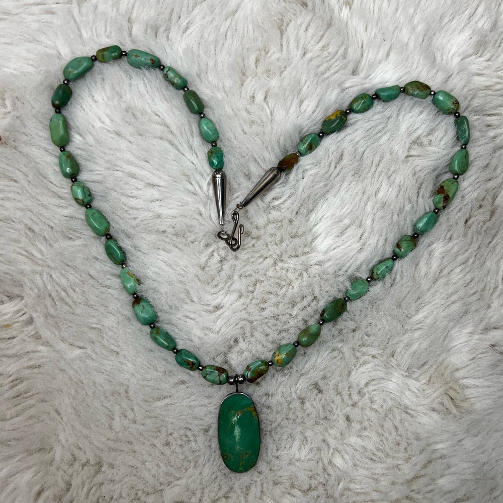 🌟 Authentic Turquoise and Silver Necklace 🌟